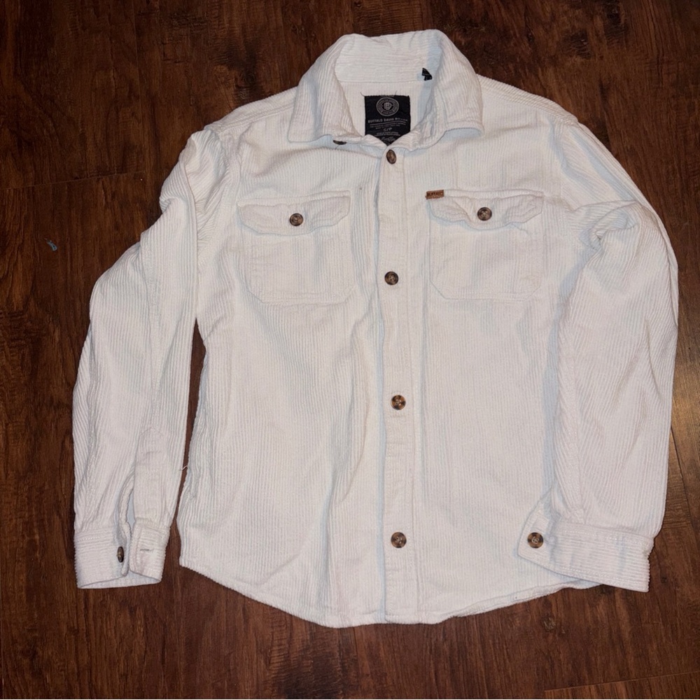 Buffalo David Bitton men's long-sleeve corduroy button-down shirt
